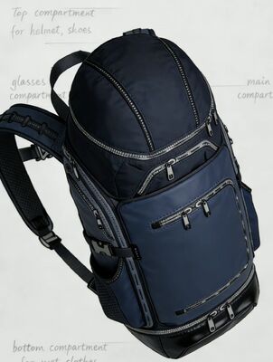 ৪৬ X ১৭ X ২৮ সেমি আউটডোর স্পোর্টস ব্যাগ শ্বাসপ্রশ্বাসযোগ্য হালকা টেকসই ৫টি কম্পার্টমেন্ট সহ জিম হাইকিং ভ্রমণের জন্য