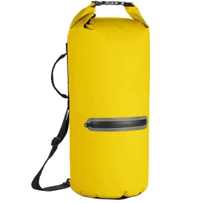 বোটিং এর জন্য 20L 500D পিভিসি ফ্রন্ট জিপারড পকেট ওয়াটারপ্রুফ ড্রাই ব্যাগ